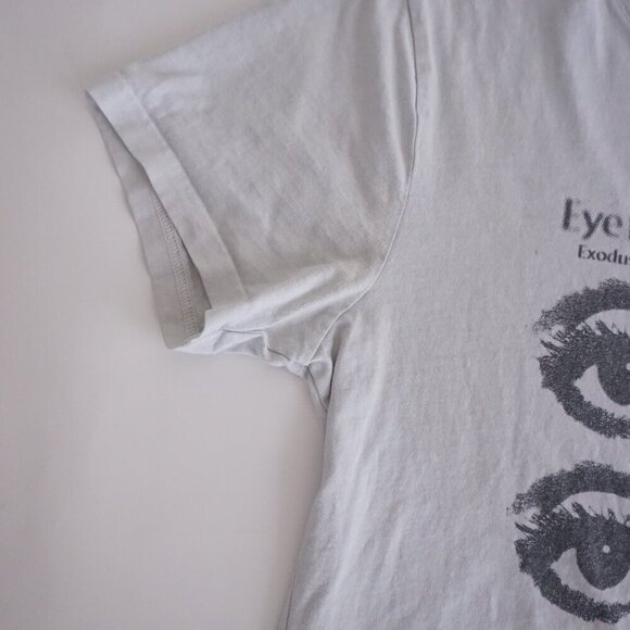 Vintage '90s Funeral White Black Eye For Eye Exodus 21:23-27 T-Shirt Large - Picture 8 of 9